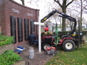 Aanbrengen namen door Buddingh